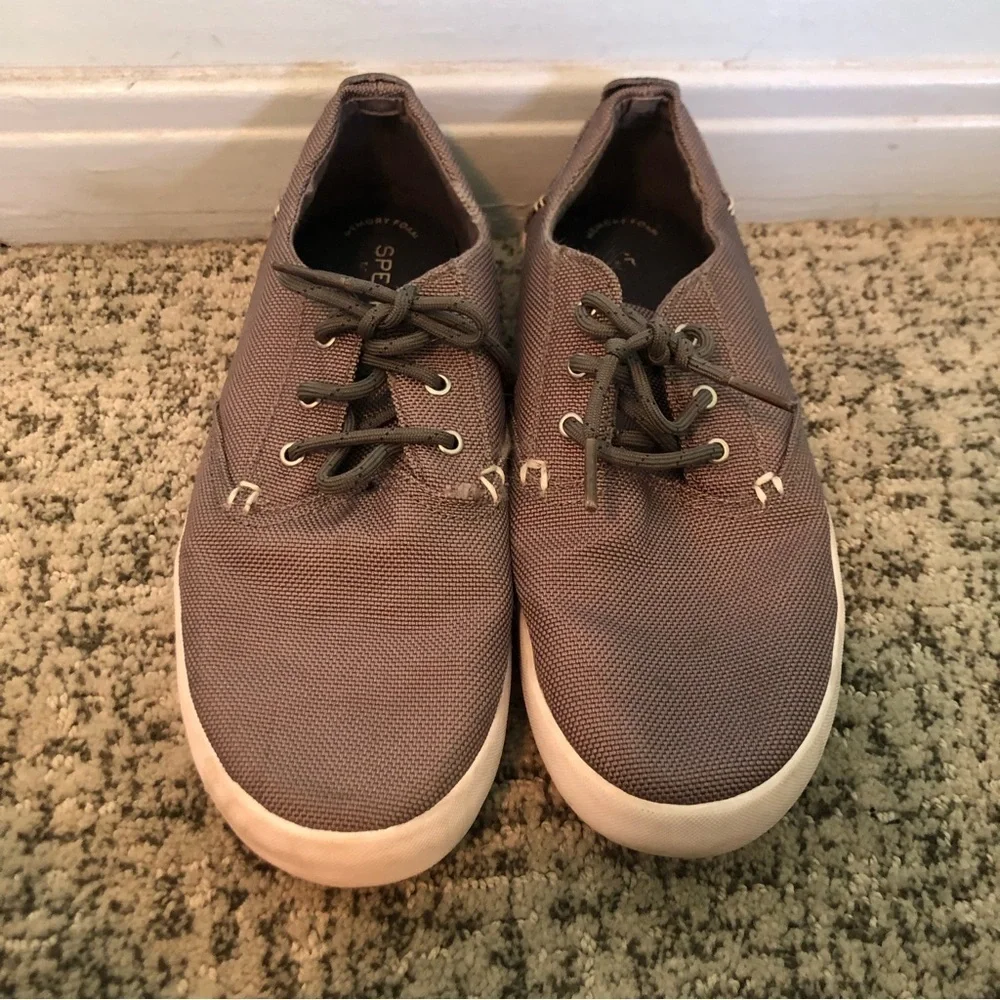 Sperry Bodie Memory Foam Gray Top Siders Size 6.5